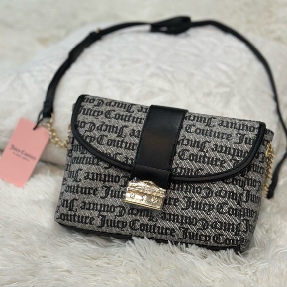 Juicy Couture Handbags - Juicy Couture Black and Gray Crossbody Bag